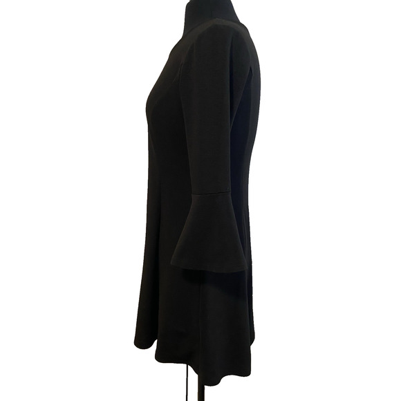 Magnolia Skye Little Black Dress Medium Boho Whimsgoth Flutter Sleeves Dark Mini - Picture 2 of 13